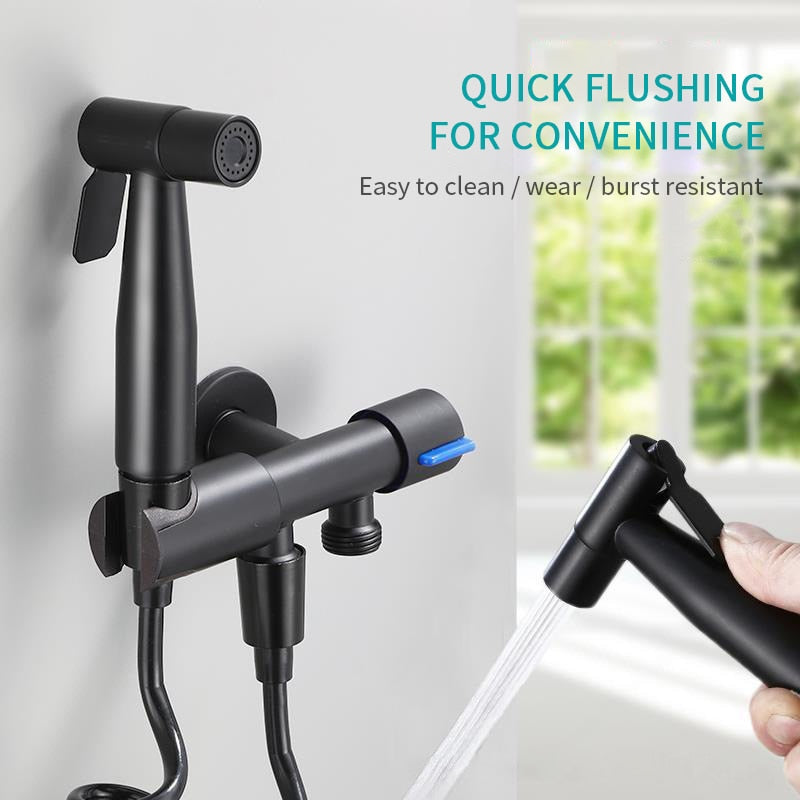 Upgrade Your Bathroom Experience with the Handheld Toilet Bidet Sprayer Kit with Telescopic Connecting Pipe