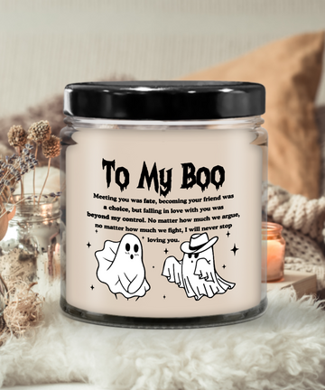 Halloween Candle - To Boo: Meeting You