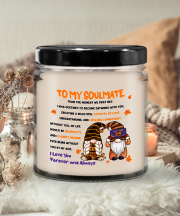 Halloween Candle - To My Soulmate: From The Moment We First Met