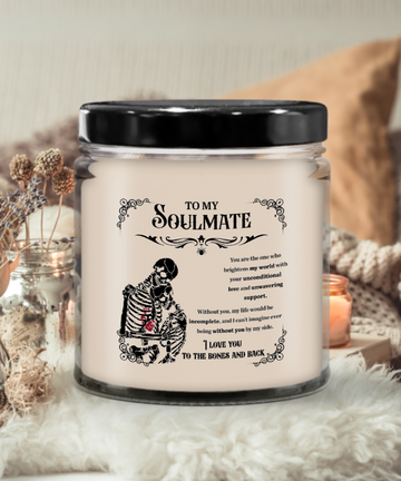 Halloween Candle  - To My Soulmate: Unwavering Support