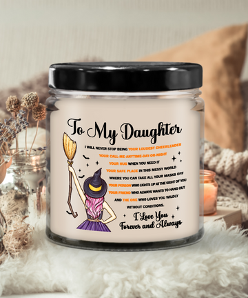 Halloween Candle  - To My Daugther: Your Friend