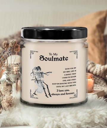 Halloween Candle - To My Soulmate: Keep On Dancing