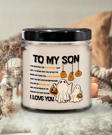 Halloween Candle - To My Son: An Incredible Son!