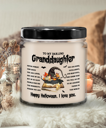 Halloween Candle - To My Granddaughter: A Wonderful Person