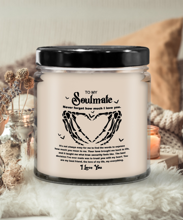 Halloween Candle - To My Soulmate: What True Security Is