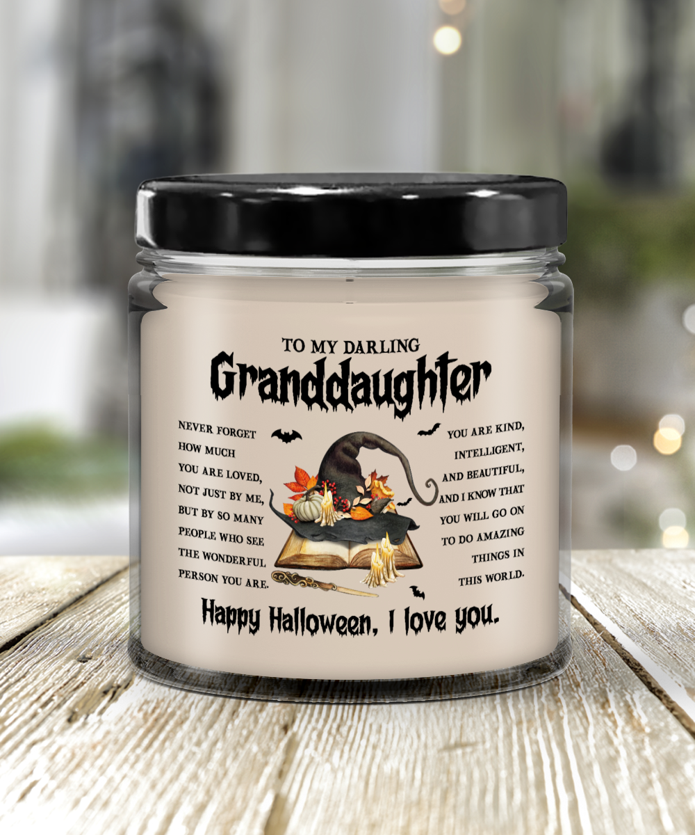 Halloween Candle - To My Granddaughter: A Wonderful Person