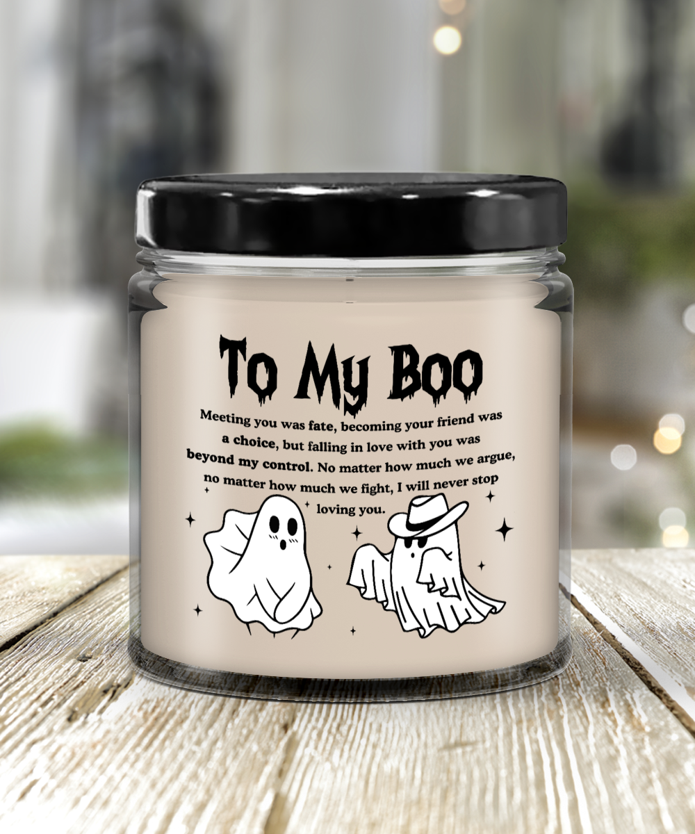 Halloween Candle - To Boo: Meeting You