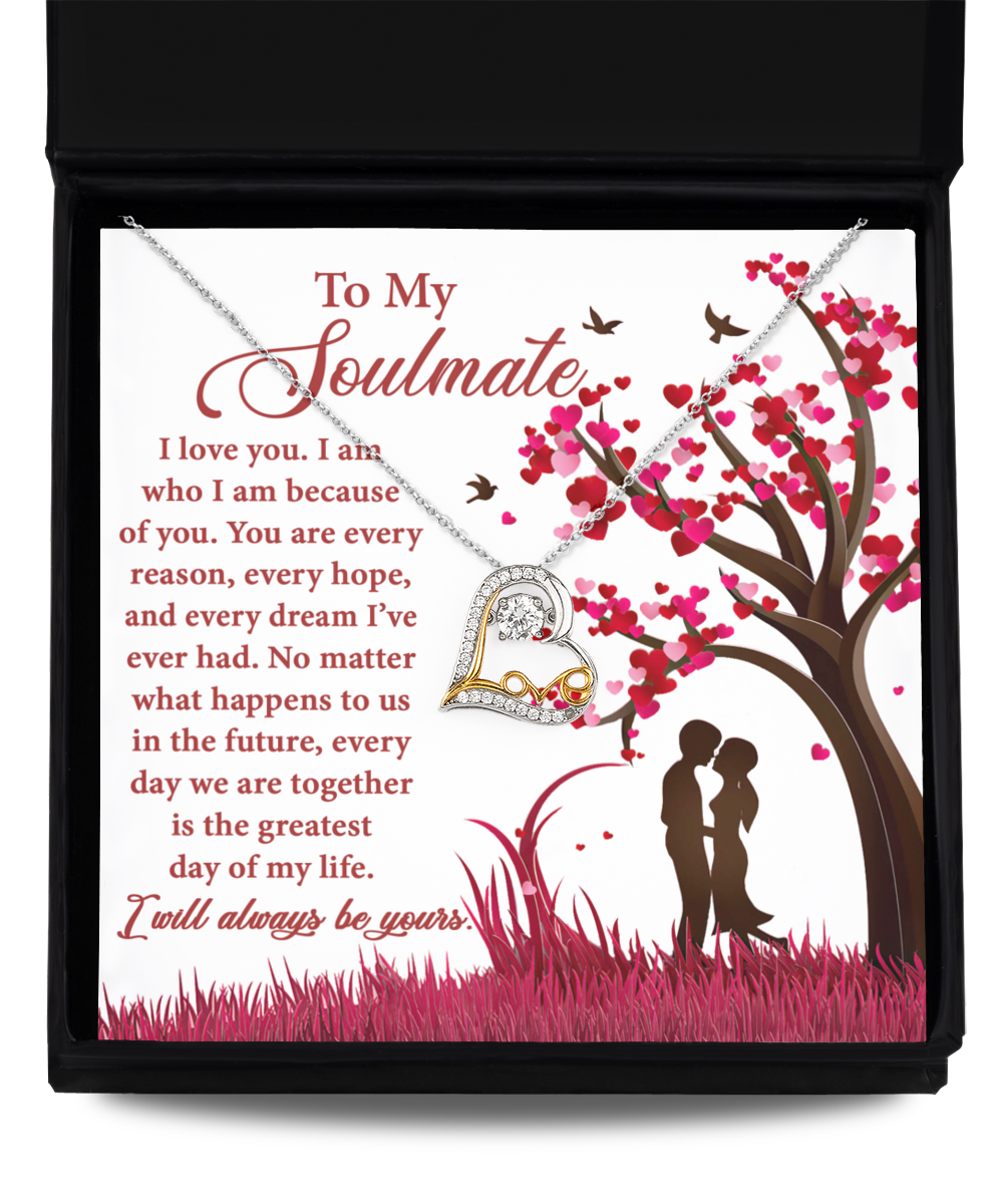 To My Soulmate Necklace The Greatest Day of My Life Gifts Ideas for Women Men Anniversary Valentine Gift Necklace For Wife From Husband Birthday Wedding New Baby