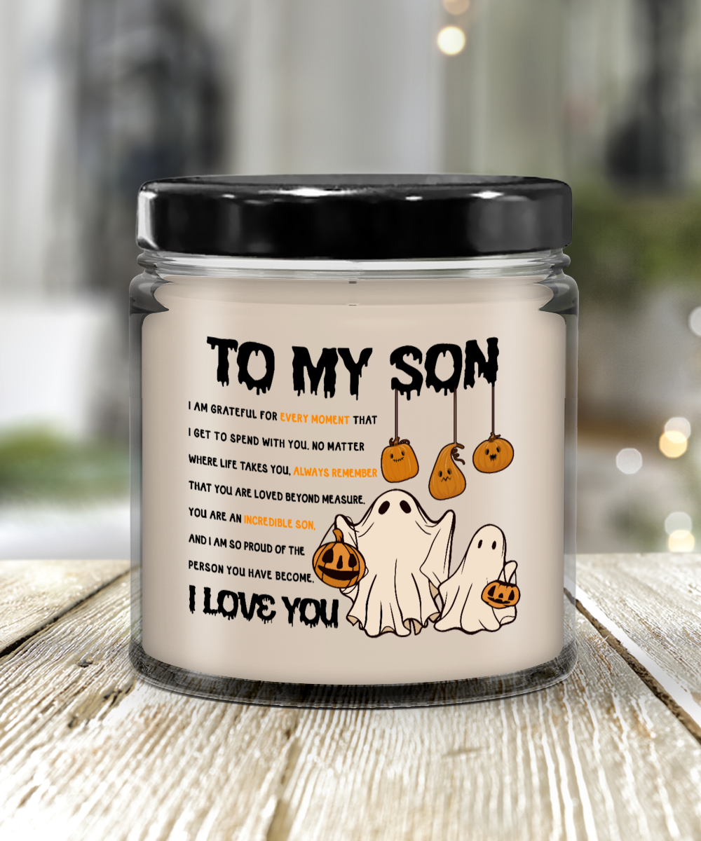 Halloween Candle - To My Son: An Incredible Son!