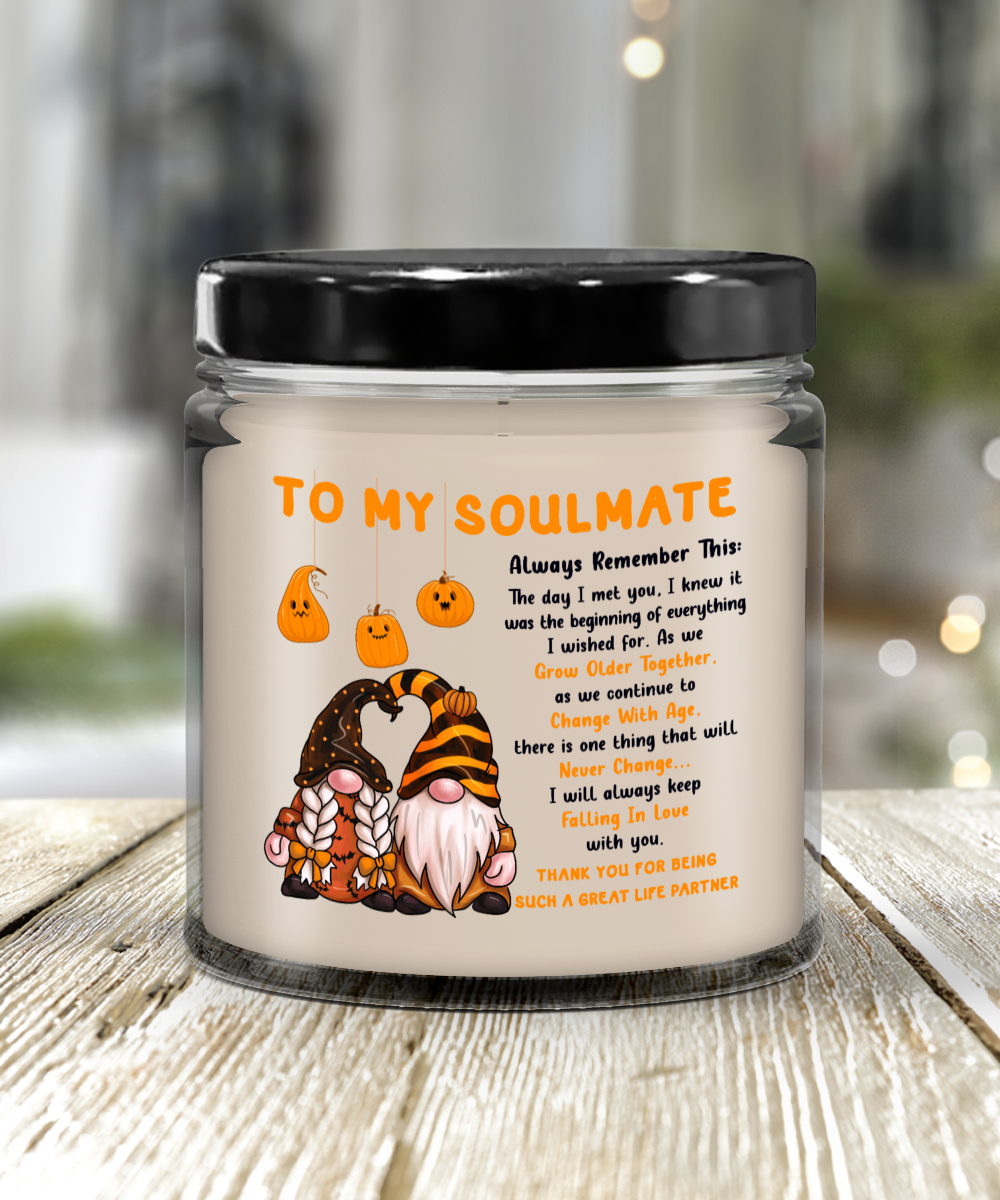 Halloween  Candle - To My Soulmate: Grow Old Together