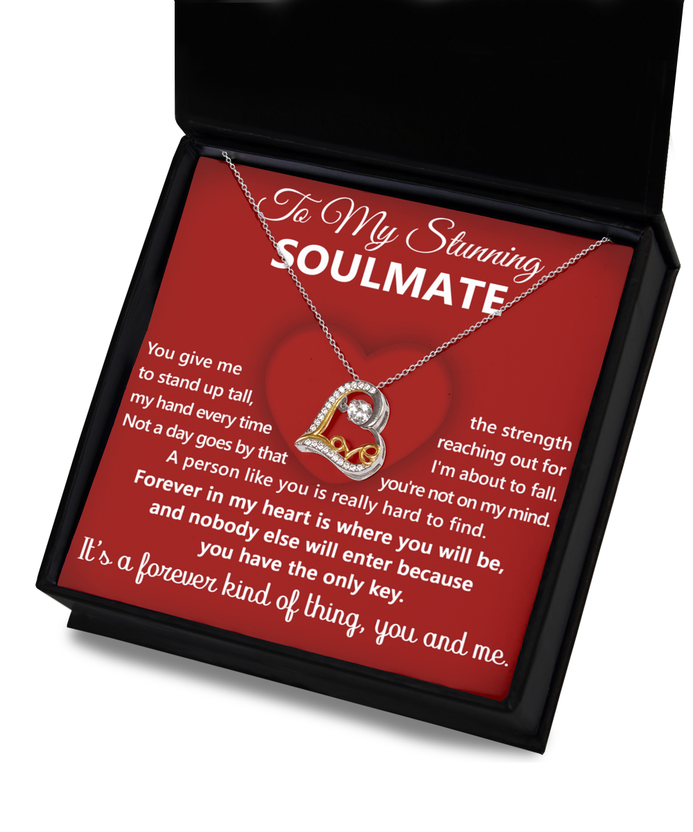 To My Stunning Soulmate In My Heart, Soulmate Gifts for Women Men, Anniversary Valentine Gift for Soulmate, Soulmate Necklace For Wife From Husband, Soulmate Gifts, Birthday Gifts For Wife, Birthday Gifts For Soulmate