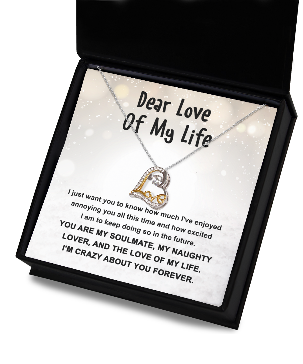 Dear of My Life Necklace, Soulmate Gifts for Women Men, Anniversary Valentine Gift for Soulmate, Necklace For Wife From Husband, Birthday Gifts For Wife, Birthday Gifts For Soulmate, Wife Birthday Gift Ideas